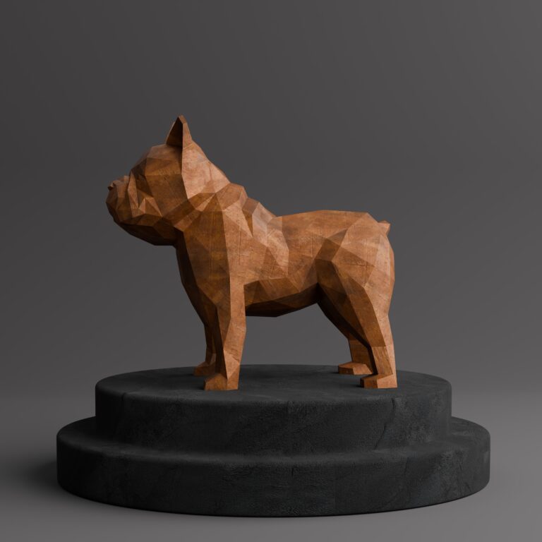 Sculpture Maroc Sculpture Bulldog Origami