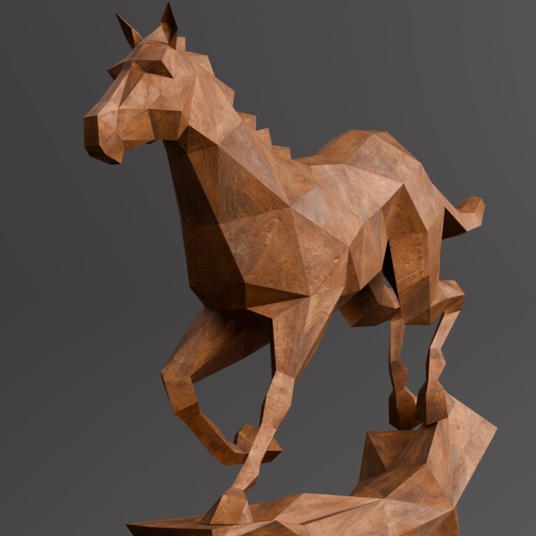 Sculpture Maroc Sculpture Cheval Origami