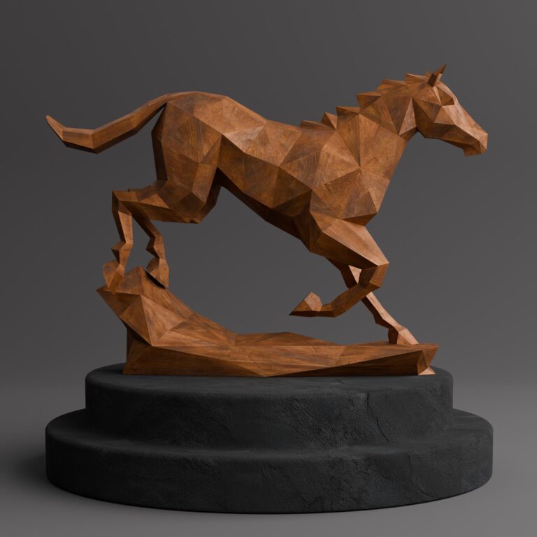 Sculpture Maroc Sculpture Cheval Origami