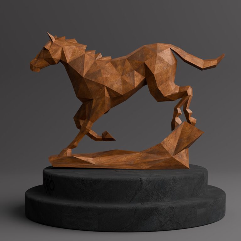 Sculpture Maroc Sculpture Cheval Origami