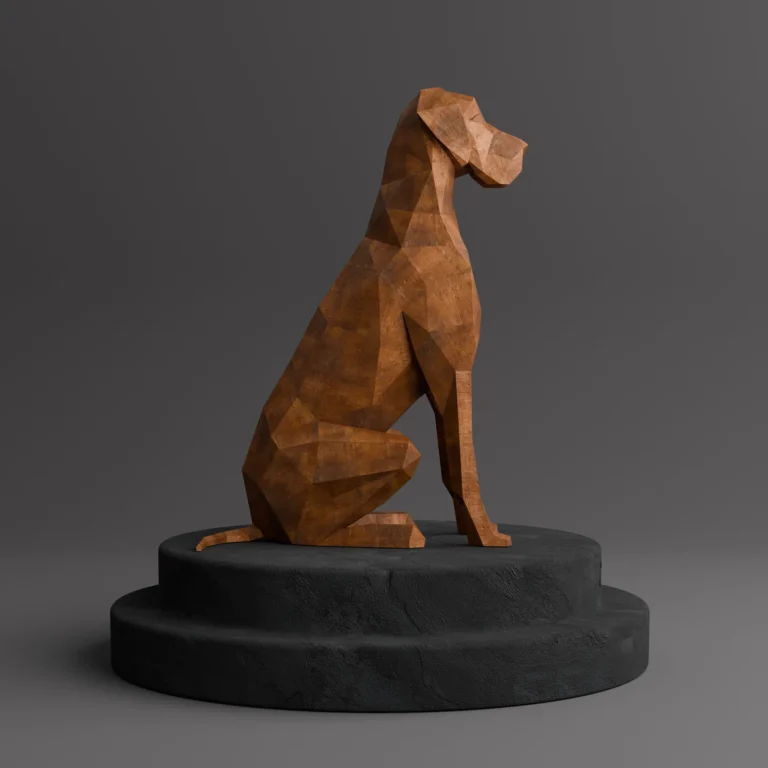 Sculpture Maroc Sculpture Chien Allemand Origami