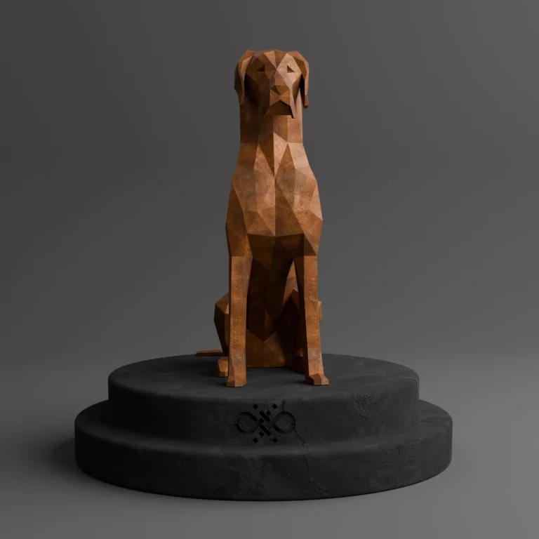 Sculpture Maroc Sculpture Chien Allemand Origami