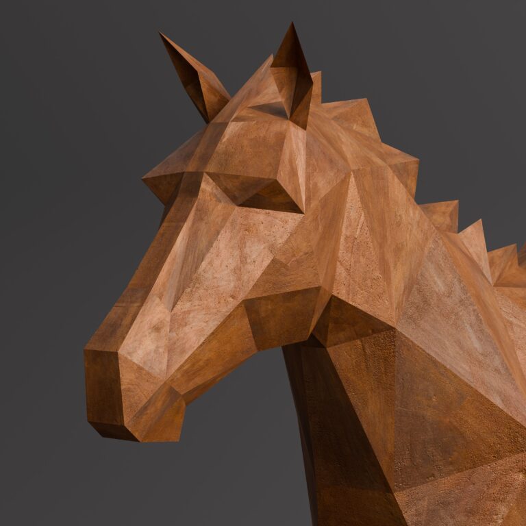 Sculpture Maroc Sculpture Cheval Origami