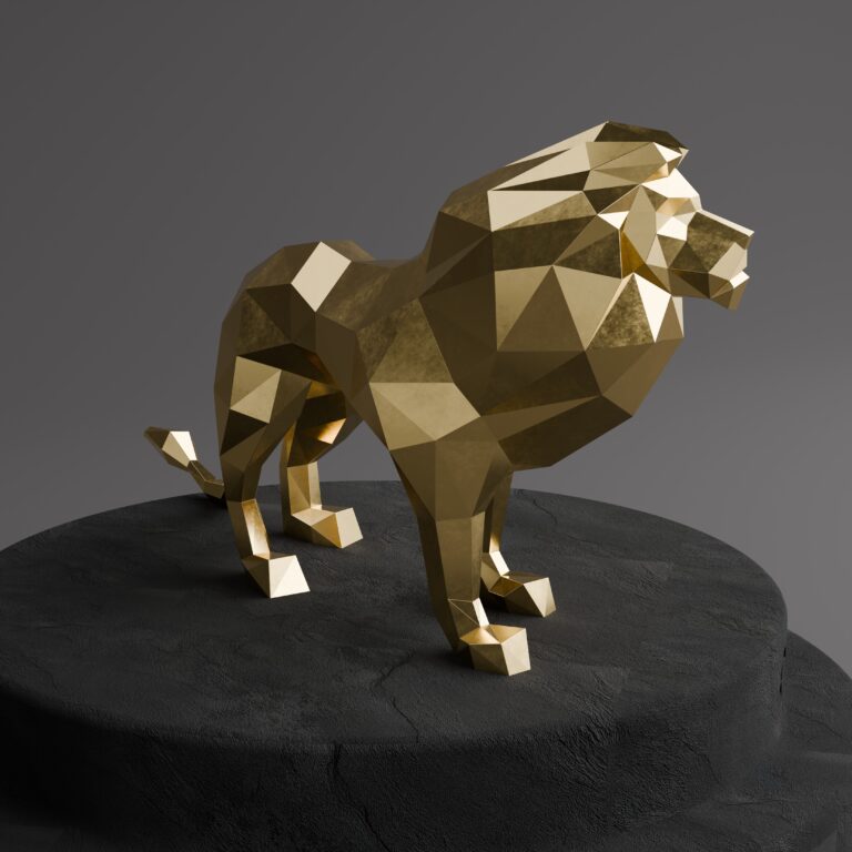 Sculpture Maroc Sculpture de Lion Origami